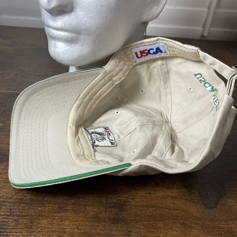 US Open 2007 Oakmont Golf Hat USGA Member Adjustable Tan Baseball Cap Hat‎ - Picture 5 of 5